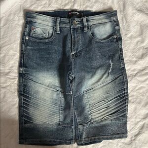 Boys South Pole Distressed Blue Jean Shorts